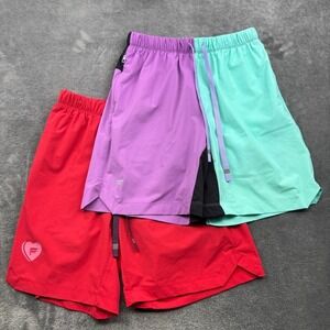 Fabletics The Fundamental Short Mens XS Red Lined (lot of 2) Active Train Gym